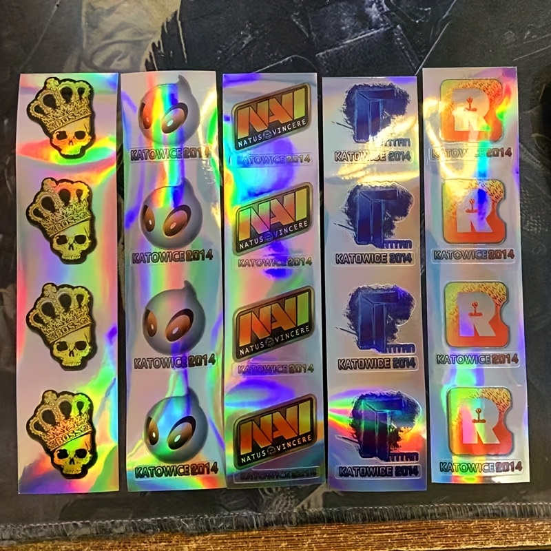 Esports Gaming Logos - Conjunto de Adesivos Holográficos para Jogos,