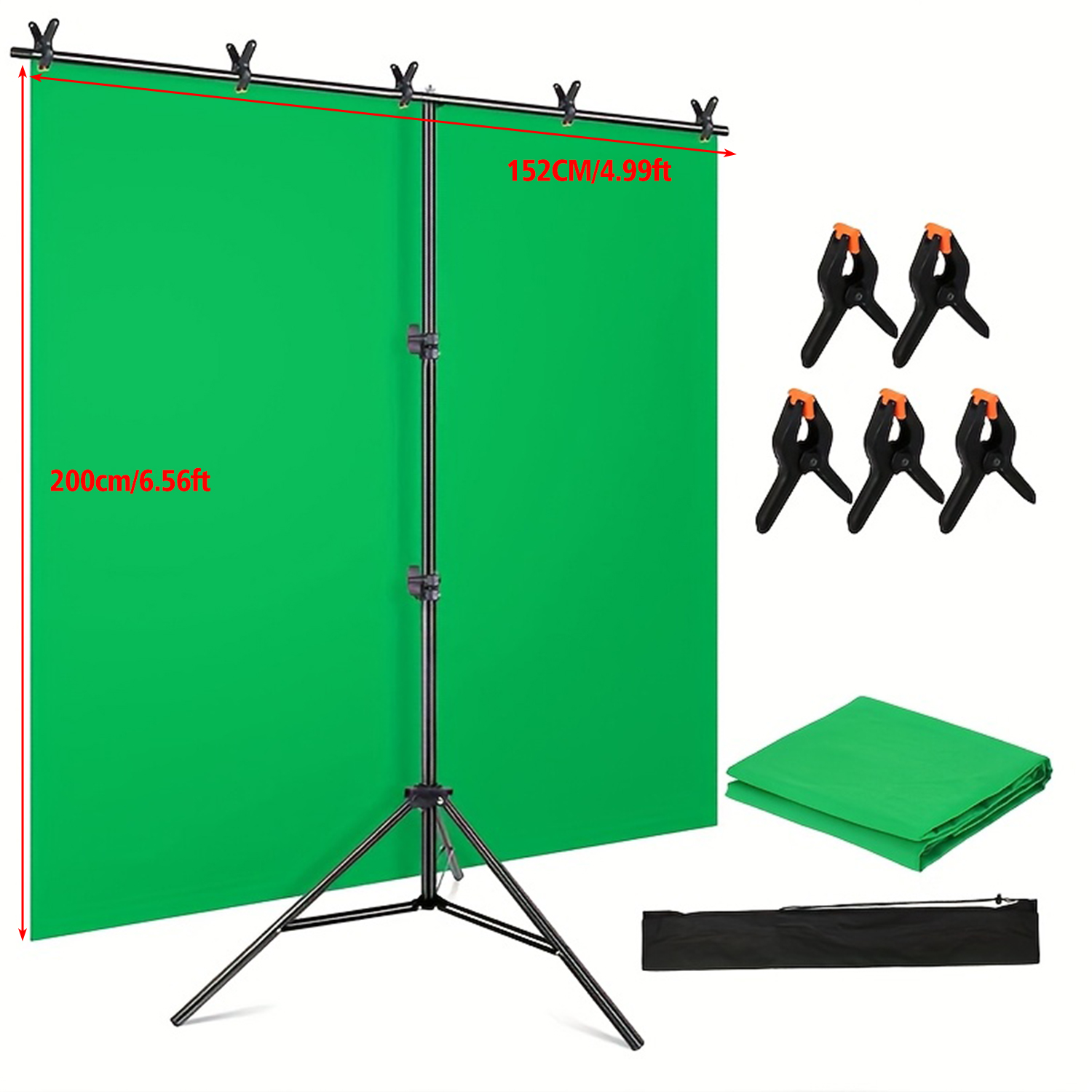 Green Screen Collapsible - Kit de cenário de tela verde