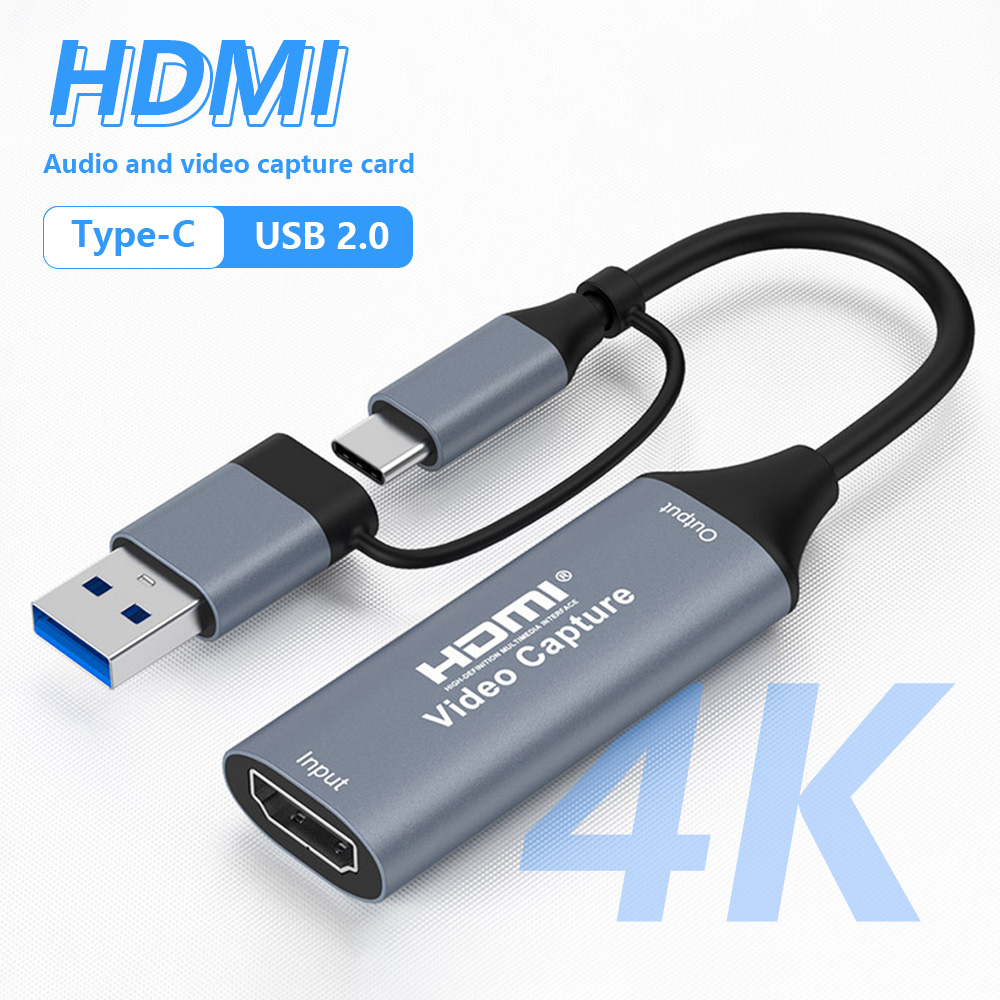 Capture Card 4K Hdmi - 4k 2 em 1 usb 2.0