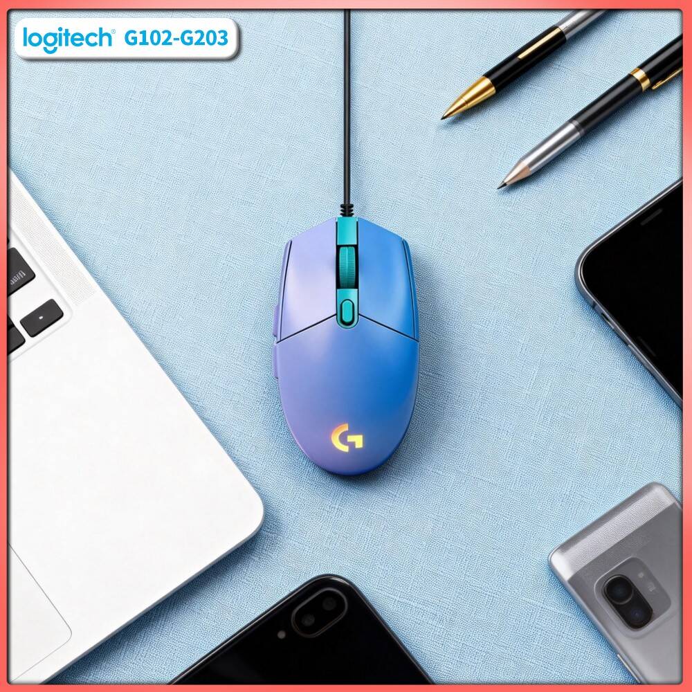 Logitech Mouse G203 - Mouse Gamer Logitech G203 8000 DPI,