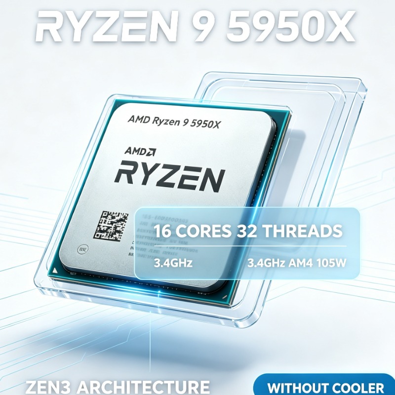 Amd Cpu Ryzen 9 - Processador AMD Ryzen 9 5950X 16