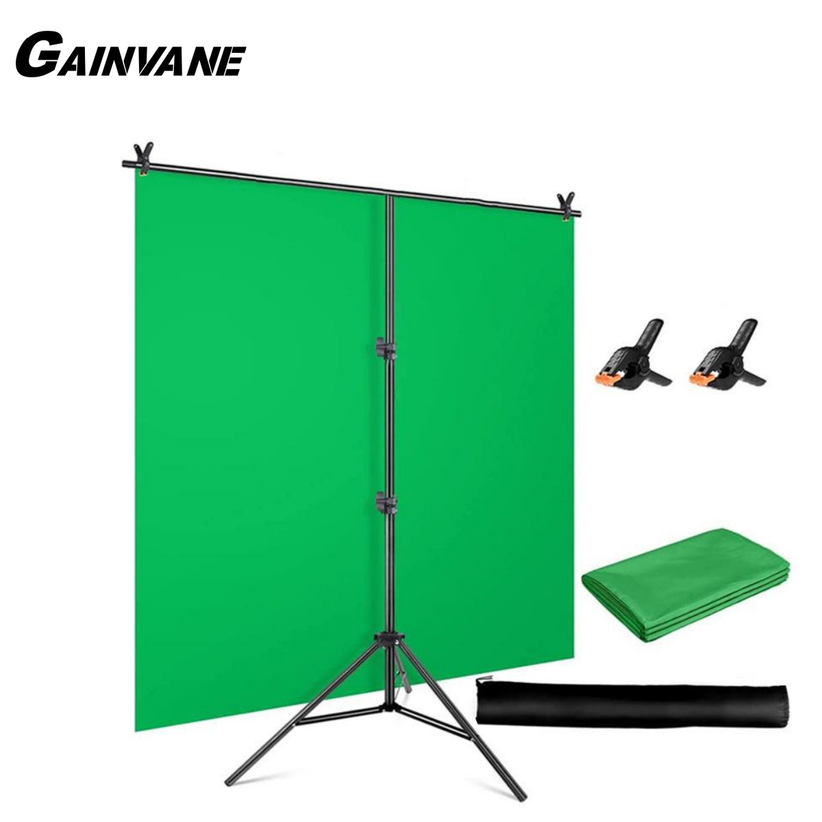 Green Screen Collapsible - Kit de suporte de pano de