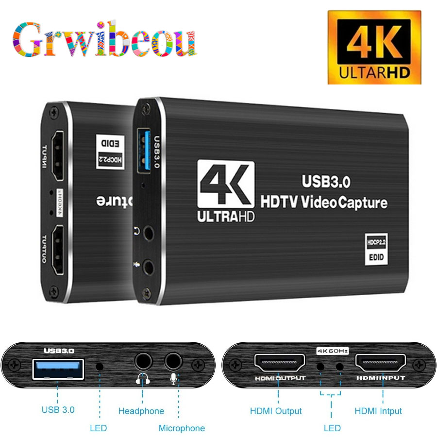 Capture Card 4K Hdmi - Placa de captura de vídeo 4k