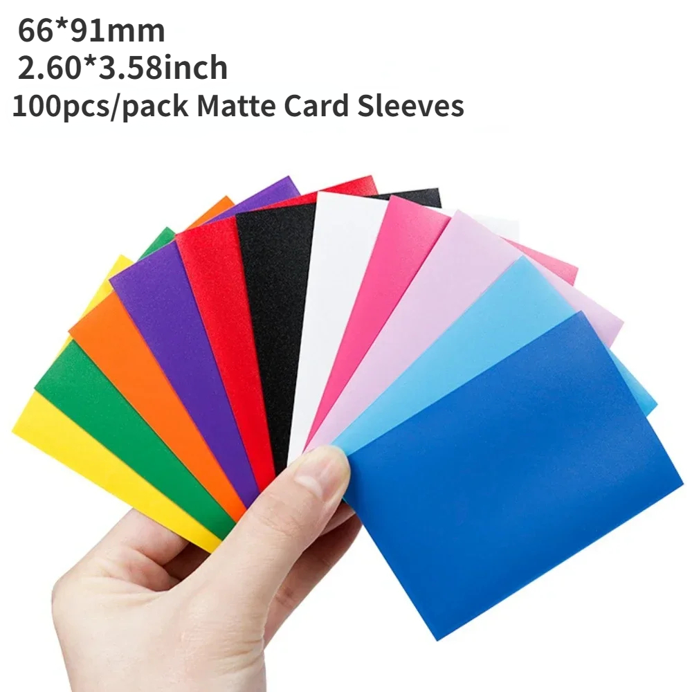 Esports Gaming Sleeve - 100 peças 66x91mm mangas de cartão