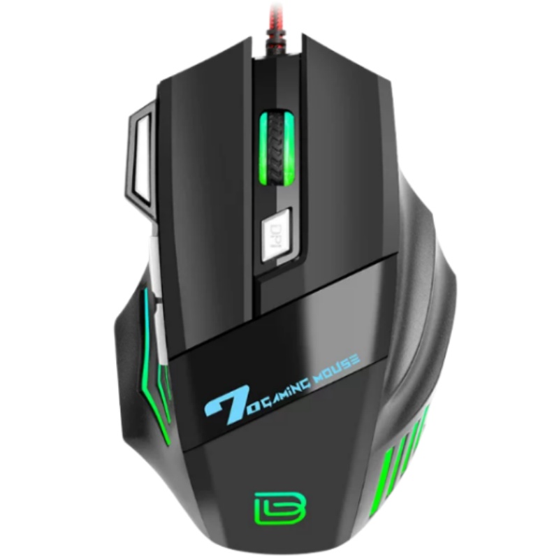 Esports Gaming Free Fire - Mouse Gamer BAJEAL G5 com Retroiluminação,