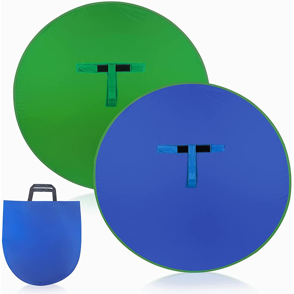 Green Screen Collapsible - Cadeira Chromakey portátil para estúdio de