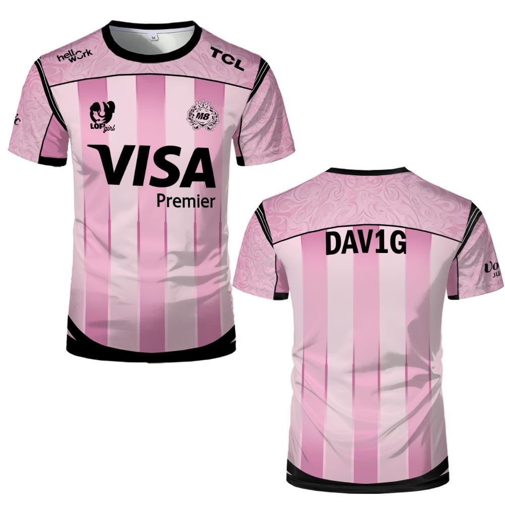 Camiseta de Manga Curta com Te - Esports Gaming Logos avaliação e preço