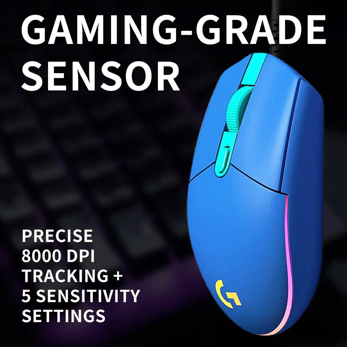 Mouse Gamer Logitech G203 LIGH - Logitech Mouse G203 avaliação e preço