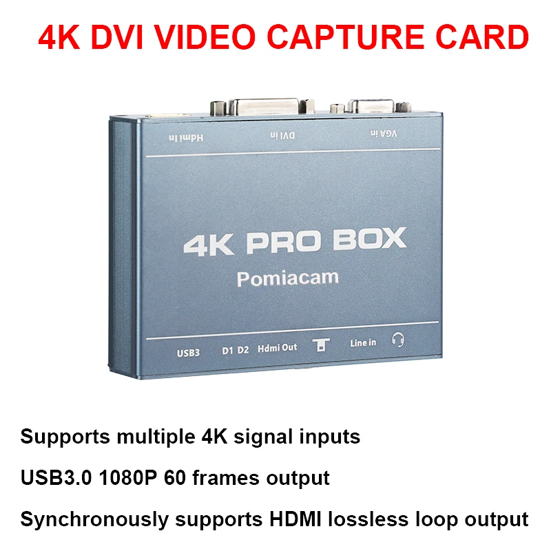 4K PRO BOX DVI HDMI VGA para p - Capture Card 4K Hdmi avaliação e preço