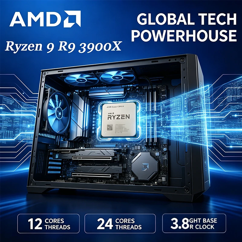 Processador AMD Ryzen 9 3900X  - Amd Cpu Ryzen 9 avaliação e preço