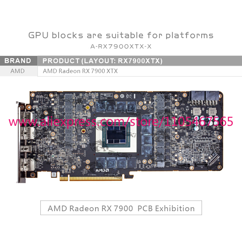 1 Peça Bloco de Água A-RX7900X - Amd Vga Rx 7900 Xtx avaliação e preço