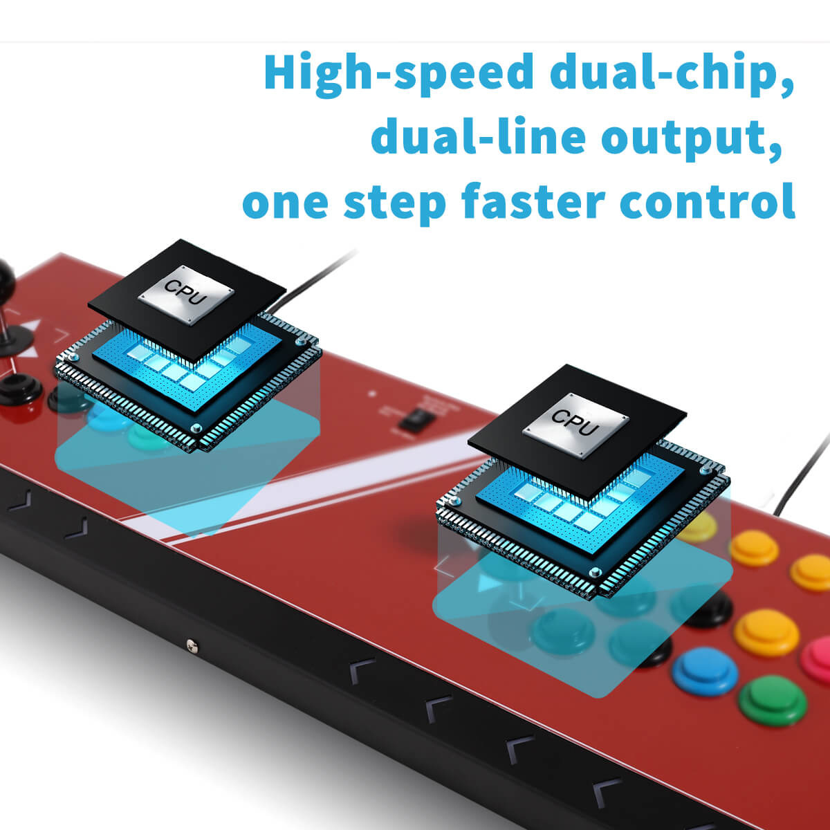 Controle Arcade Duplo para Múl - Esports Gaming Team avaliação e preço