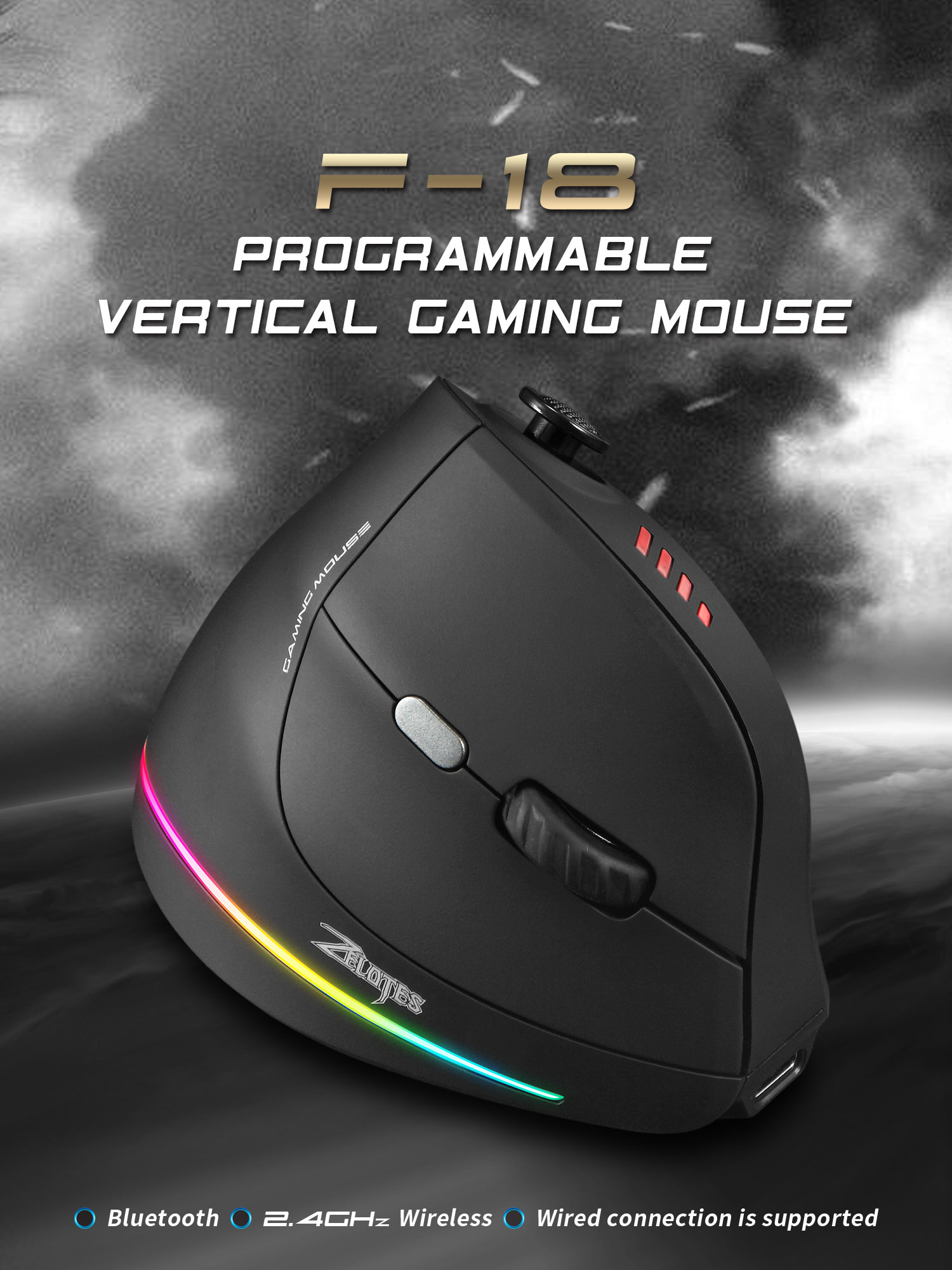 Jomaa RGB retroiluminado contr - Esports Gaming Mice avaliação e preço