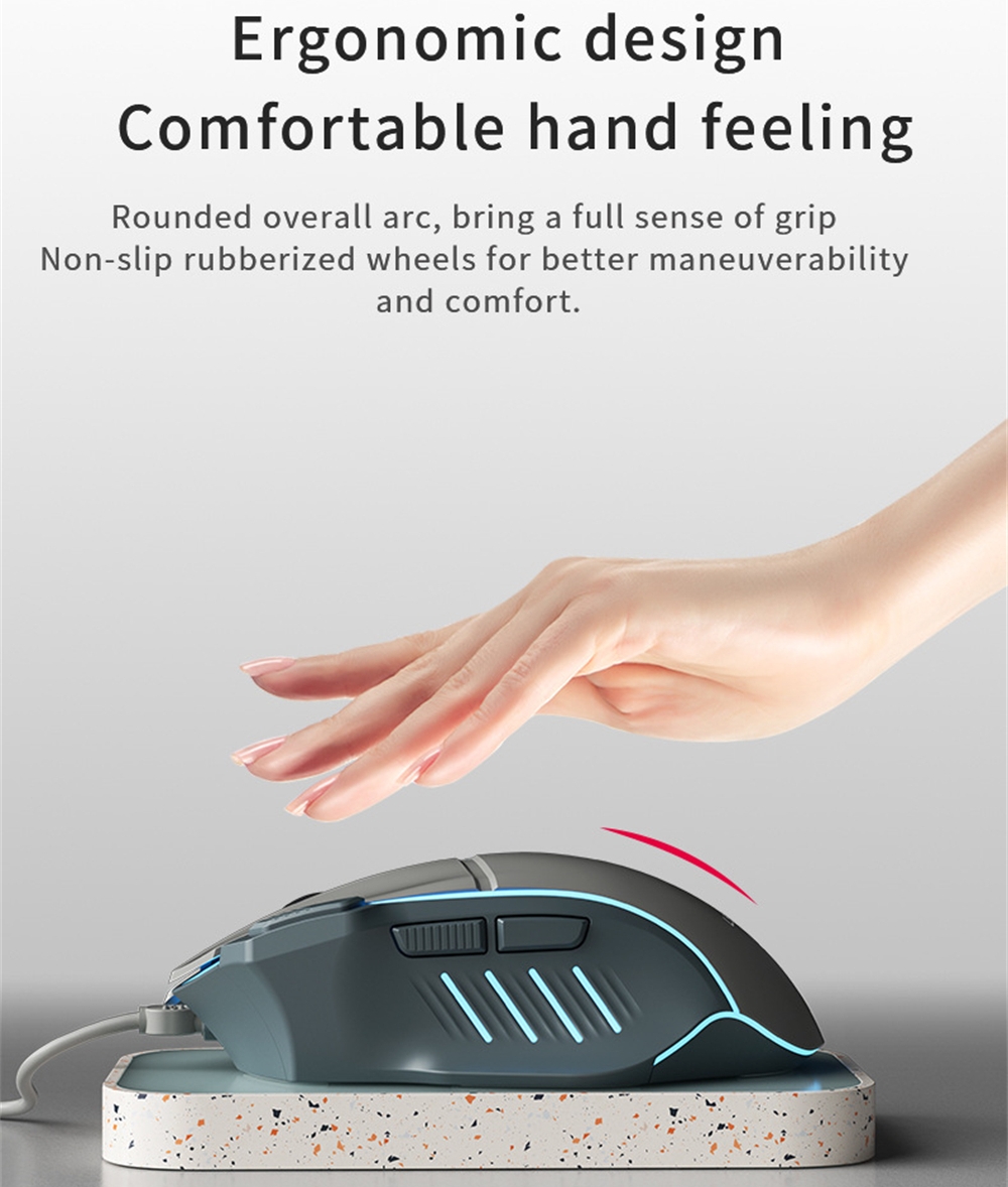 Mouse Gamer Profissional com 8 - Esports Gaming Free Fire avaliação e preço